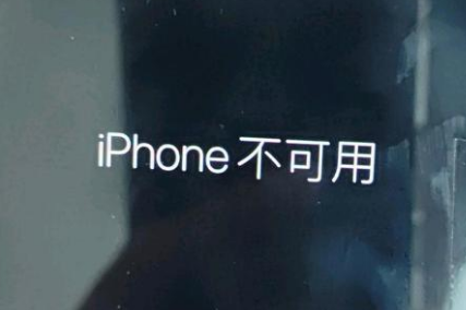 琼结苹果服务网点分享锁屏界面显示“iPhone 不可用”如何解决 