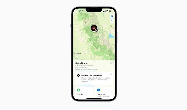 琼结苹果14维修分享iPhone14系列中 FindMy功能通过卫星分享位置方法教程 